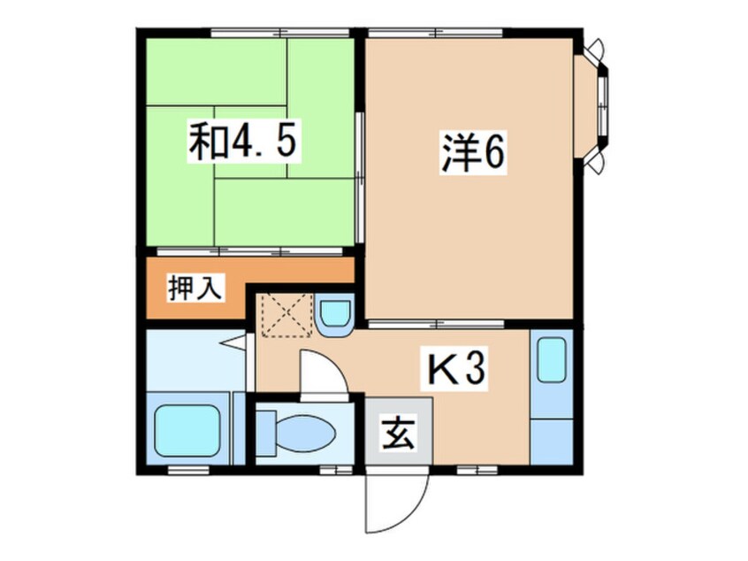 間取図 コスモハイツ