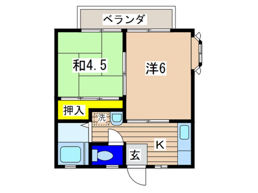 間取図 コスモハイツ