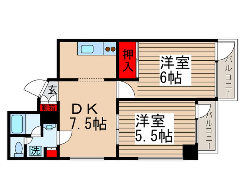 間取図 ブルンネン国立