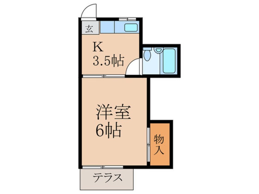 間取図 サン・ワカミヤ