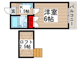 間取図 ロジメントアヤ