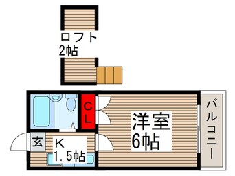 間取図 ロジメントアヤ