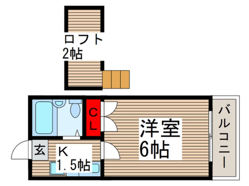 間取図 ロジメントアヤ