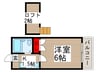 ロジメントアヤ 1Kの間取り