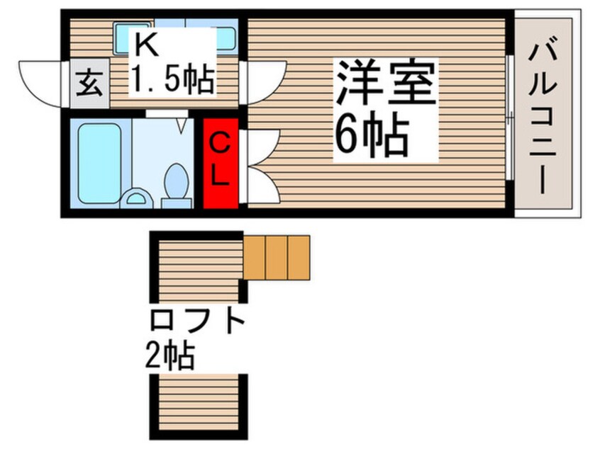 間取図 ロジメントアヤ