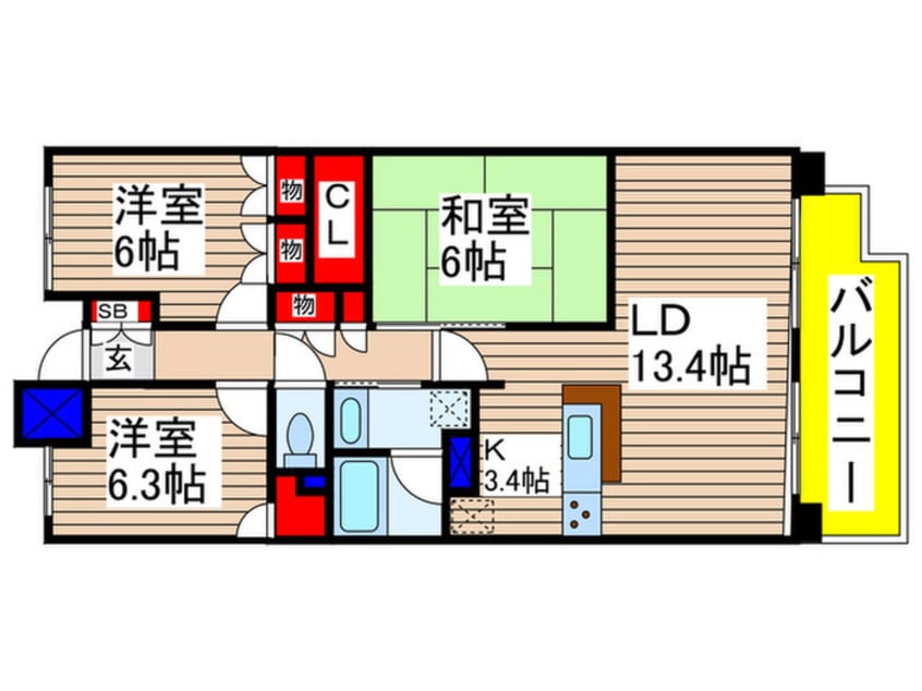 間取図 UURコート志木