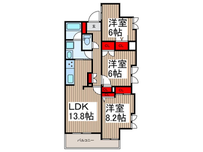 間取図 UURコート志木