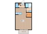 湘南APT121 1Rの間取り