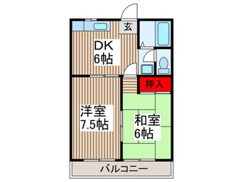 間取図 リバ－サイドマンション