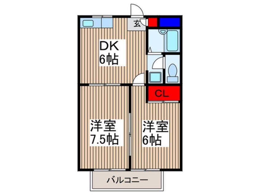 間取図 リバ－サイドマンション