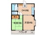 カ－サビオレット 2DKの間取り