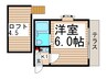 メイプルハウス南海神Ｂ 1Kの間取り