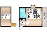 メイプルハウス南海神Ｂ 1Kの間取り
