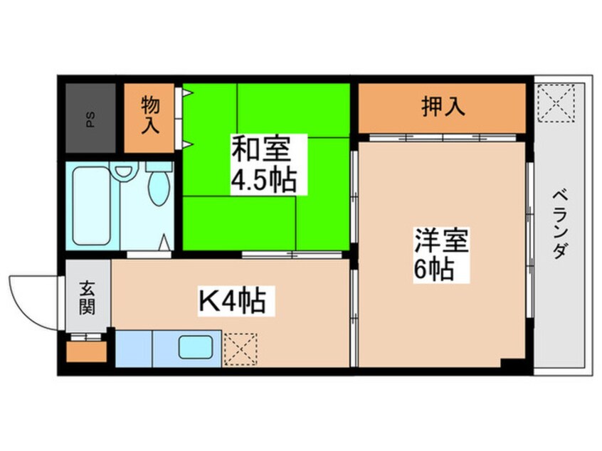 間取図 東洋コ－ポ