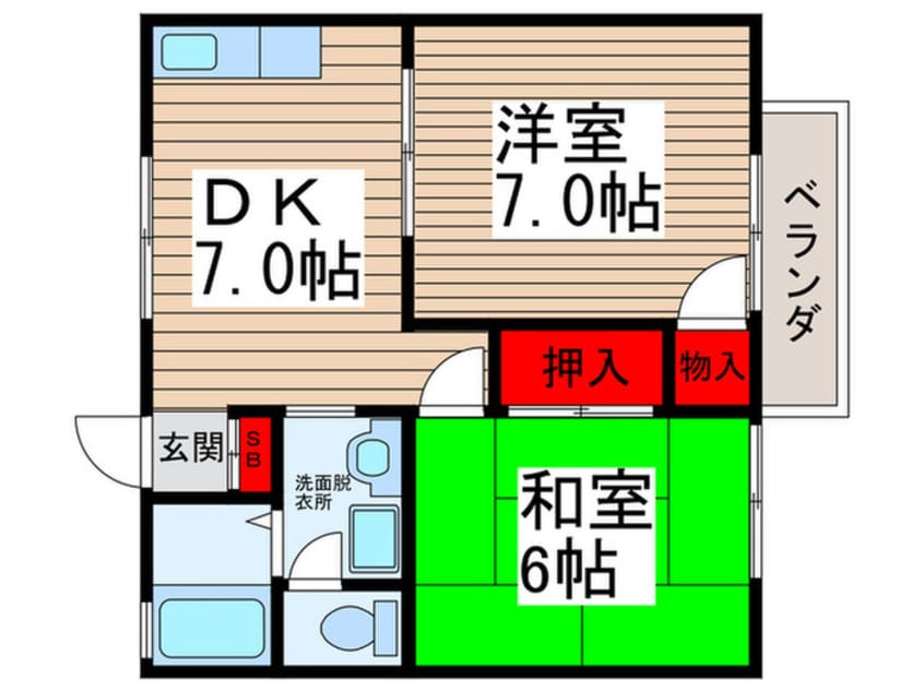 間取図 チェリ－フォ－トレス