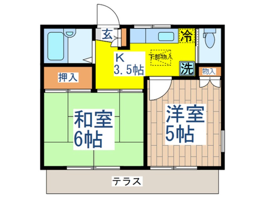 間取図 リッツ久が原Ａ棟