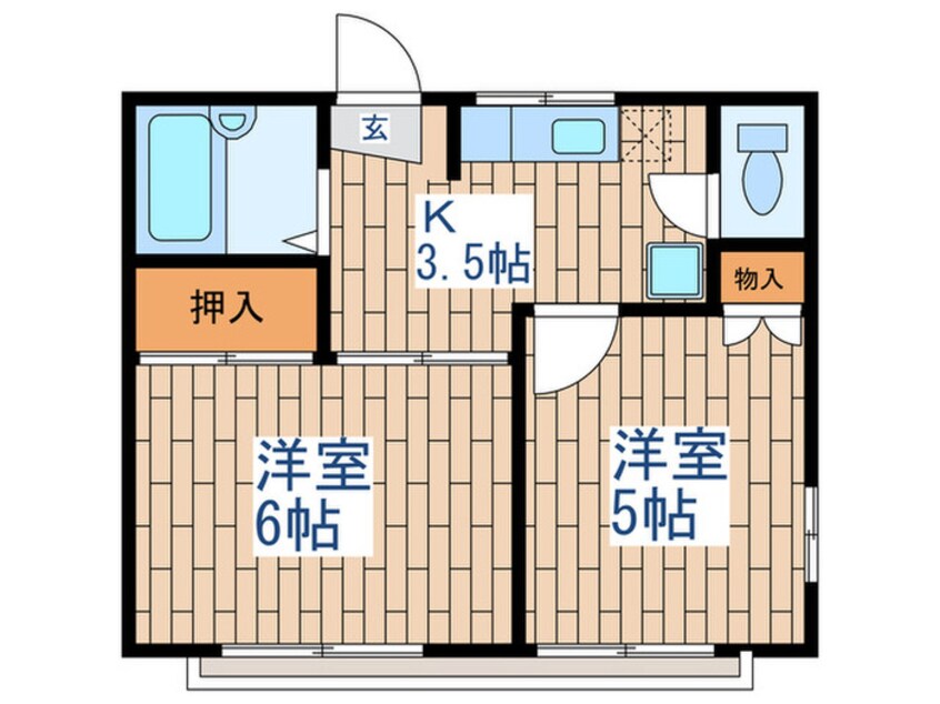 間取図 リッツ久が原Ａ棟