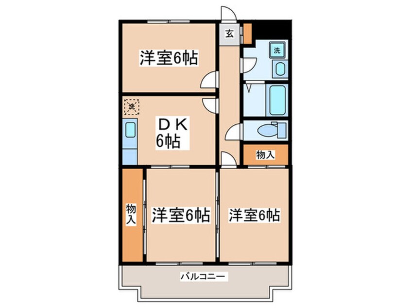 間取図 レイクタウン