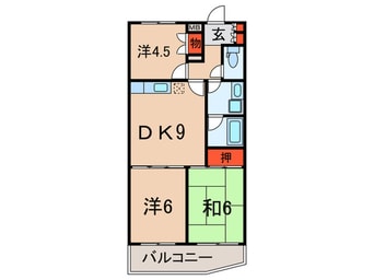 間取図 カルム　フォーレ