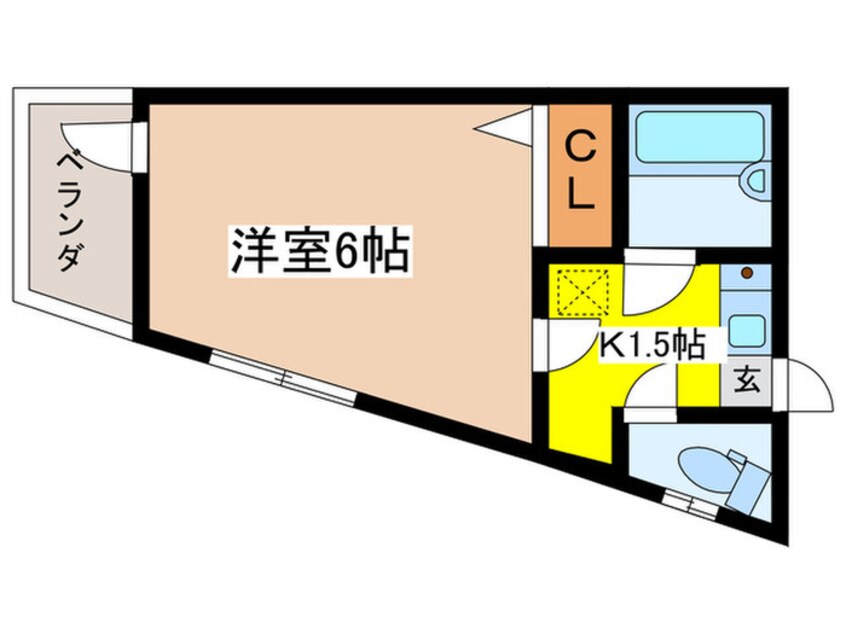 間取図 コート狛江