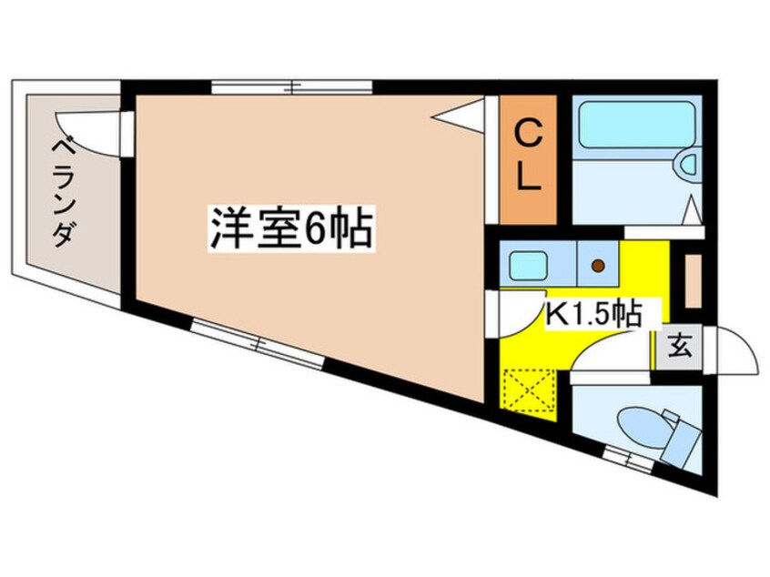 間取図 コート狛江