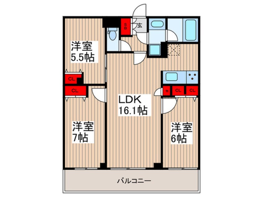 間取図 LIME　RESIDENCE　HIKIFUNE