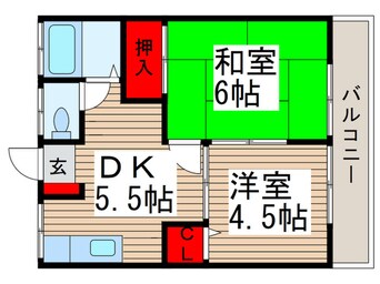 間取図 コーポ西原