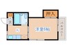 シャンブルＦＵＮＥ 1Kの間取り