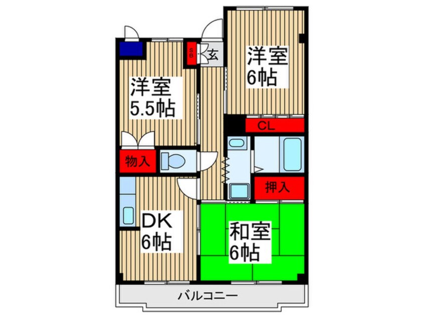 間取図 サンライズマンション