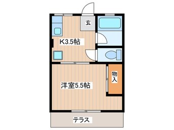 間取図 シティハイムカヤマ