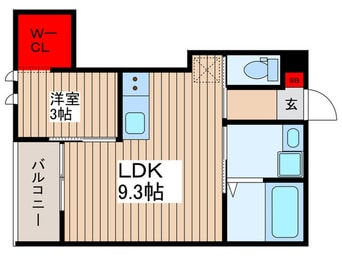 間取図 REGALEST　橘