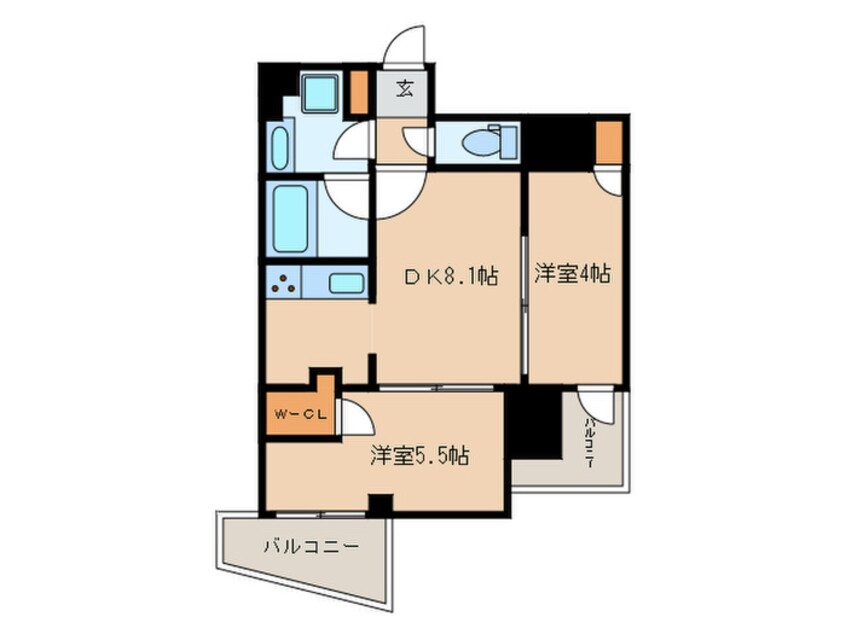 間取図 レジディア御茶ノ水Ⅱ