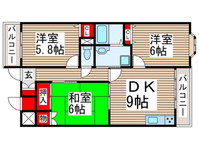 間取り図 ラフィ－ヌ・フォレ