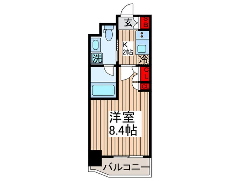 間取図 プラウドフラット月島アベニュー