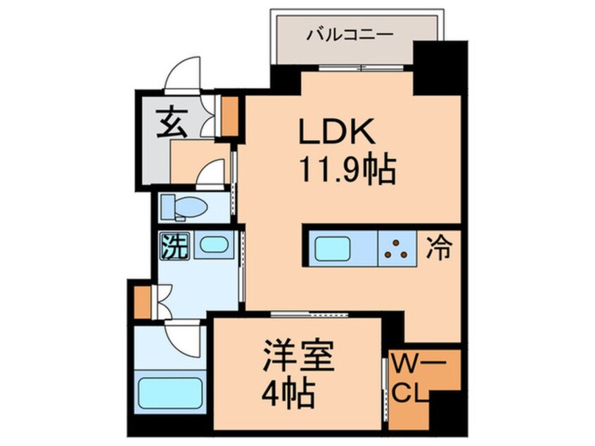 間取図 プラウドフラット月島アベニュー