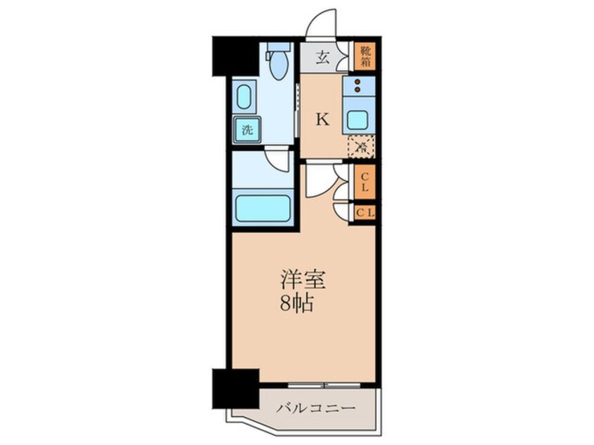 間取図 プラウドフラット月島アベニュー