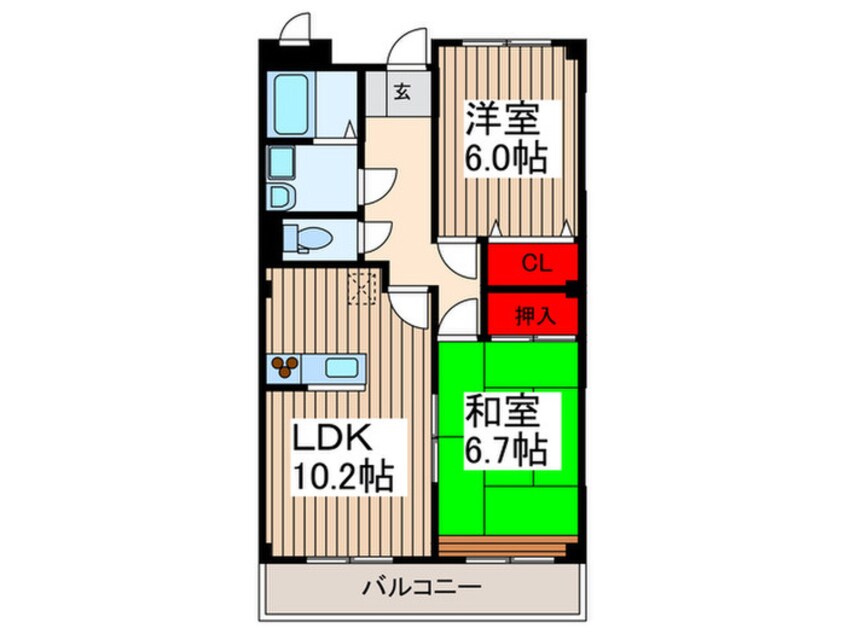 間取図 セジュール泉町