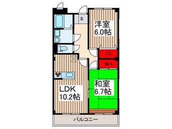 間取図 セジュール泉町