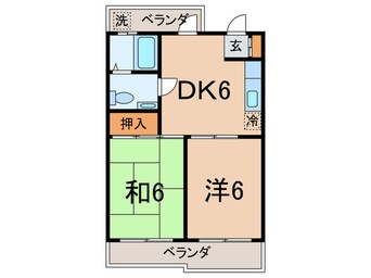 間取図 サンハイツ松野