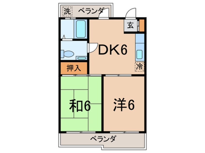 間取図 サンハイツ松野