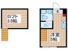 ソレイユ上石神井 1Rの間取り