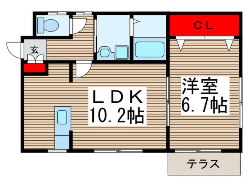 間取図 プレ－ンハイムⅡ