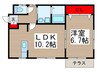 プレ－ンハイムⅡ 1LDKの間取り