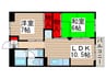 フレドールⅠ 2LDKの間取り