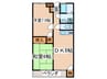 山和ハイツ１ 2DKの間取り