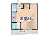バ－ドバレィ 1Rの間取り