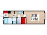 サンクレール松戸 1Kの間取り