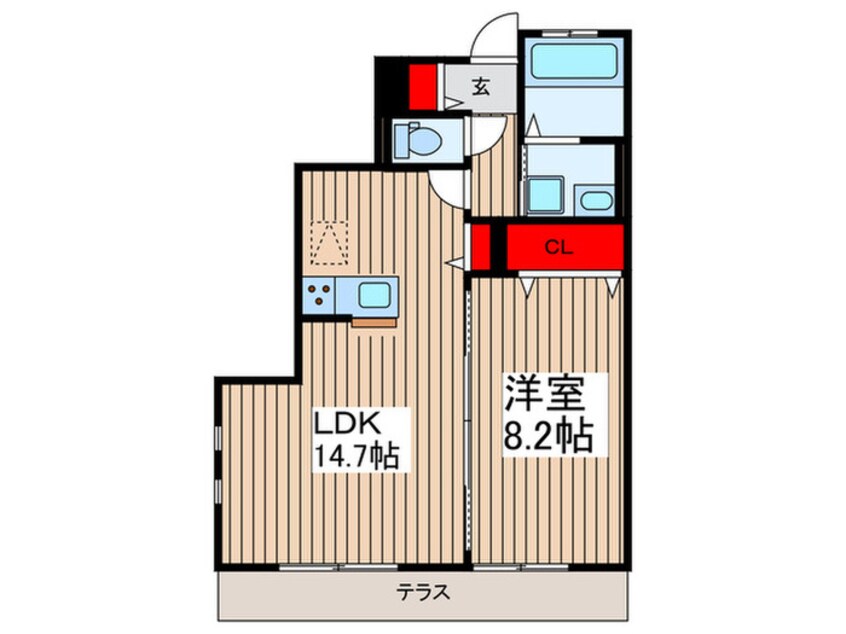 間取図 Ｄｕａｌｅ