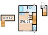 カインドネス町田旭町 1Rの間取り