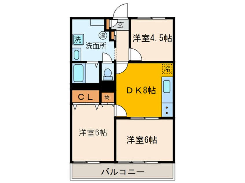 間取図 新城京浜ビル